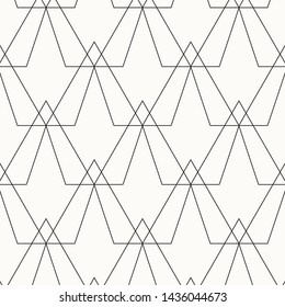 Abstract black geometric of triangles on background. Vector pattern. Pattern is on swatch panel.