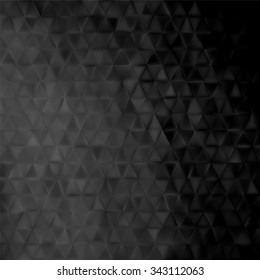 Abstract black geometrical background -  triangles