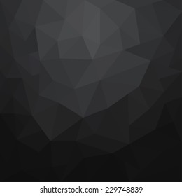 Abstract black geometrical background - Vector