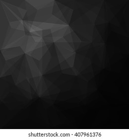 Abstract black geometrical background - Vector