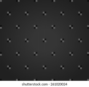 Abstract black geometrical seamless pattern. Vector background