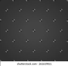 Abstract black geometrical seamless pattern. Vector background