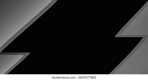 Abstractas líneas geométricas brillantes negras patrón de líneas circulares grises brillantes modernas, anillos degradados grises negros modernos. Conveniente para el Anuncio, cubierta, cartel, Sitio web, presentación, folleto, volante, cabecera