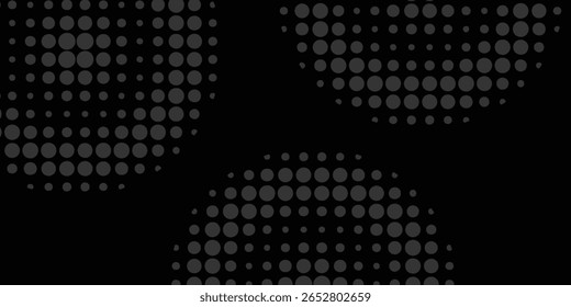Abstract black glowing geometric lines modern shiny gray circle lines pattern, Modern black gray gradient rings. Suitable for banner, cover, poster, website, presentation, brochure,vector illustration