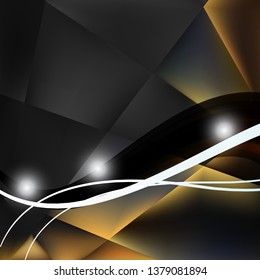 Abstract Black and Gold Background
