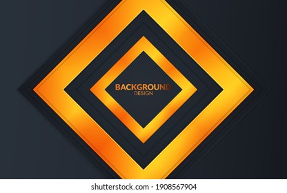 Abstract black and gold background