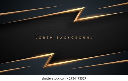Abstract black and gold background