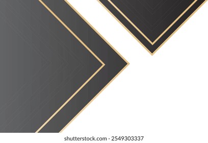 Abstractas fondo negro y oro