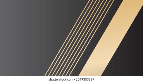 Abstractas fondo negro y oro