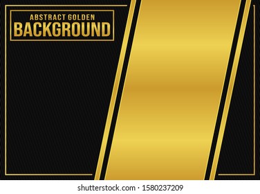 abstract black gold background for brochure and banners