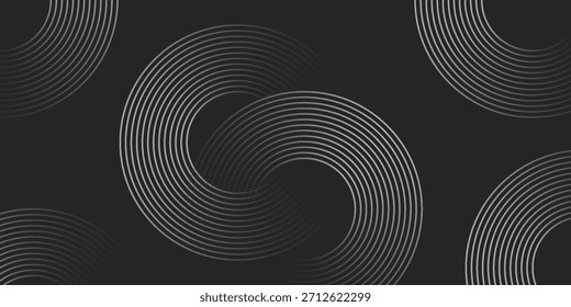 Abstractas fondo negro y dorado con dos círculos. Conveniente para el Anuncio, cubierta, cartel, Sitio web, presentación, folleto, volante, cabecera