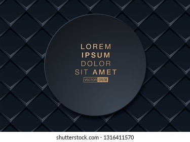 Abstract black and gold background - Vector