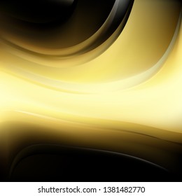 Abstract Black and Gold Background Vector Illustration