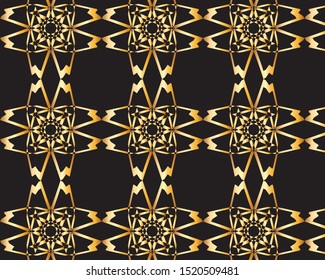 Abstract black and gold gradient for background