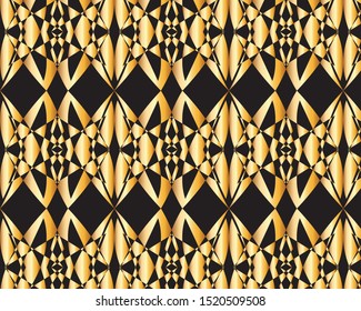 Abstract black and gold gradient for background