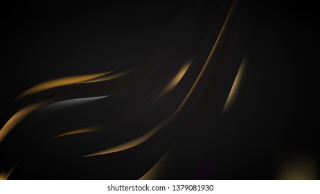 Abstract Black and Gold Graphic Background