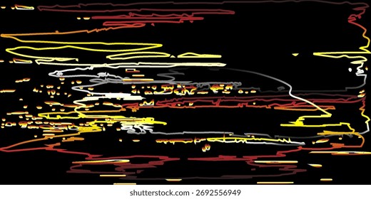 El negro abstracto y el oro son claros con naranja El gradiente es la superficie con Plantillas Textura de metal Líneas suaves Fondo diagonal de tecnología Oro Oscuro Elegante Limpio Moderno, Fondo abstracto con líneas