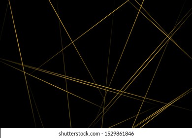 Abstract black with gold lines, triangles background modern design. Vector illustration EPS 10.