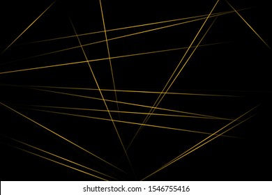 Abstract black with gold lines, triangles background modern design. Vector illustration EPS 10.
