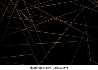 Abstract black with gold lines, triangles background modern design. Vector illustration EPS 10.