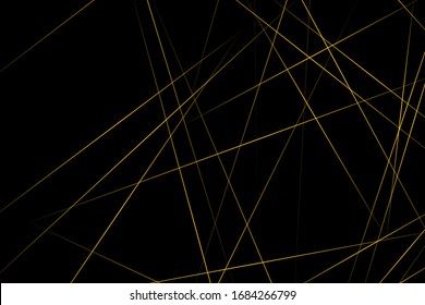 Abstract black with gold lines, triangles background modern design. Vector illustration EPS 10.