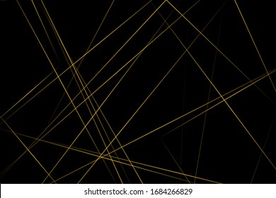 Abstract black with gold lines, triangles background modern design. Vector illustration EPS 10.