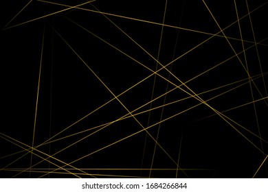 Abstract black with gold lines, triangles background modern design. Vector illustration EPS 10.