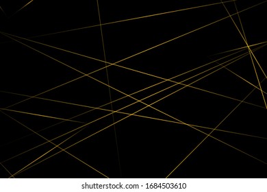 Abstract black with gold lines, triangles background modern design. Vector illustration EPS 10.