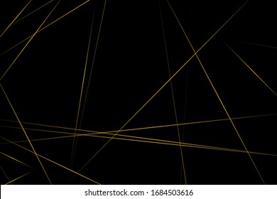 Abstract black with gold lines, triangles background modern design. Vector illustration EPS 10.