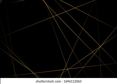 Abstract black with gold lines, triangles background modern design. Vector illustration EPS 10.