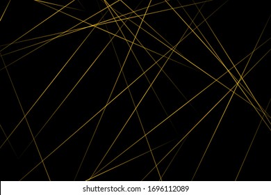 Abstract black with gold lines, triangles background modern design. Vector illustration EPS 10.