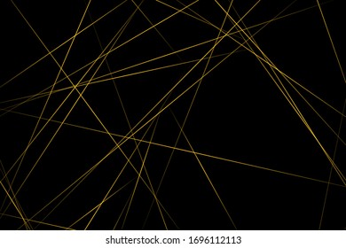 Abstract black with gold lines, triangles background modern design. Vector illustration EPS 10.