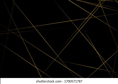 Abstract black with gold lines, triangles background modern design. Vector illustration EPS 10.