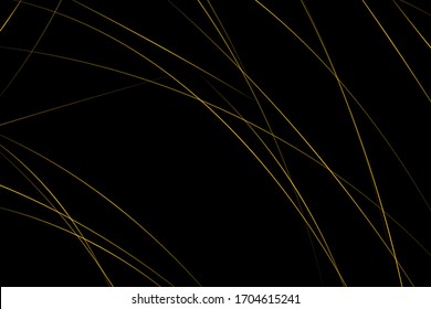 Abstract black with gold lines, triangles background modern design. Vector illustration EPS 10.