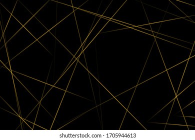 Abstract black with gold lines, triangles background modern design. Vector illustration EPS 10.