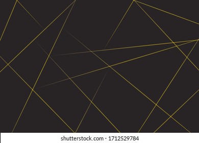 Abstract black with gold lines, triangles background modern design. Vector illustration EPS 10.