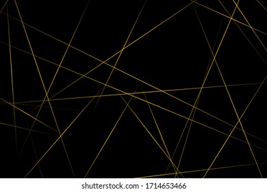 Abstract black with gold lines, triangles background modern design. Vector illustration EPS 10.