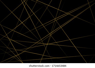 Abstract black with gold lines, triangles background modern design. Vector illustration EPS 10.