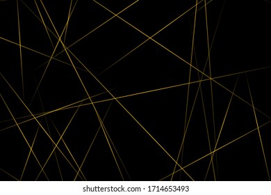 Abstract black with gold lines, triangles background modern design. Vector illustration EPS 10.