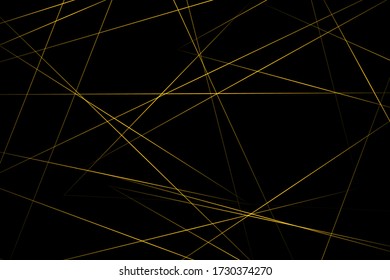 Abstract black with gold lines, triangles background modern design. Vector illustration EPS 10.