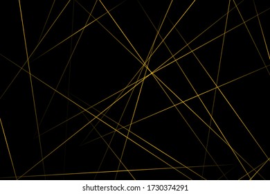 Abstract black with gold lines, triangles background modern design. Vector illustration EPS 10.