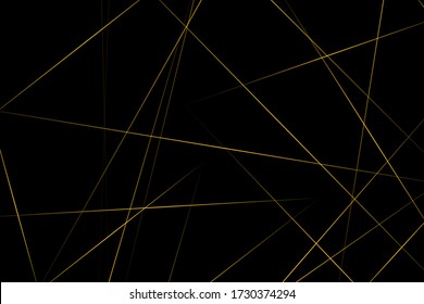 Abstract black with gold lines, triangles background modern design. Vector illustration EPS 10.