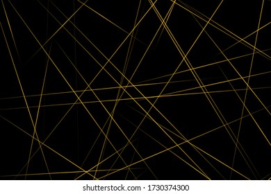 Abstraktes Schwarz mit goldenen Linien, Dreiecke Hintergrund modernes Design. Vector Abbildung EPS 10.