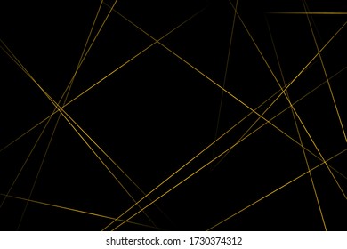 Abstract black with gold lines, triangles background modern design. Vector illustration EPS 10.