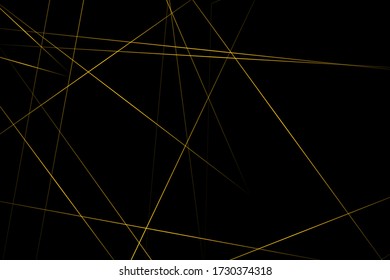 Abstract black with gold lines, triangles background modern design. Vector illustration EPS 10.