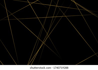 Abstract black with gold lines, triangles background modern design. Vector illustration EPS 10.