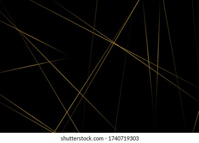 Abstract black with gold lines, triangles background modern design. Vector illustration EPS 10.