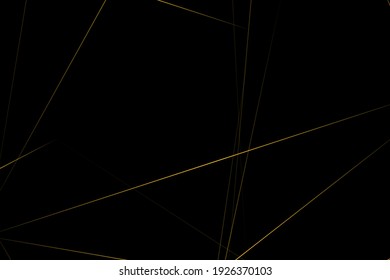 Abstract black with gold lines, triangles background modern design. Vector illustration EPS 10.