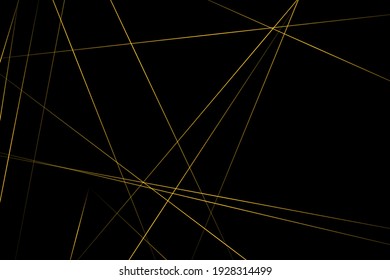 Abstract Black Gold Lines Triangles Background Stock Vector (Royalty ...
