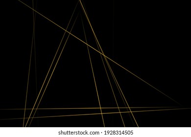 Abstract black with gold lines, triangles background modern design. Vector illustration EPS 10.
